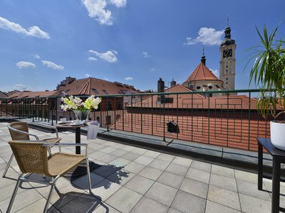 EA Hotel Royal Esprit**** - double room with Prague Old Town view terrace - terrace